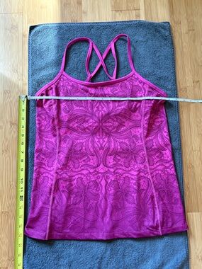 Athleta Fuchsia Tank Top with built in bra - medium